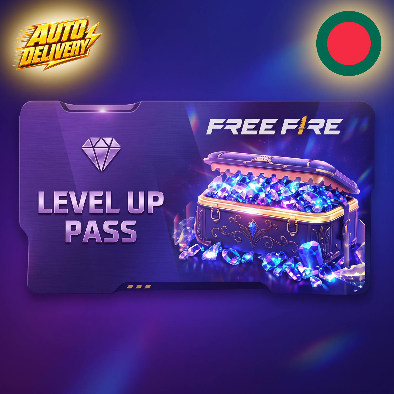 Free Fire Level Up Pass for Bangladesh players – PUBGUCBD
