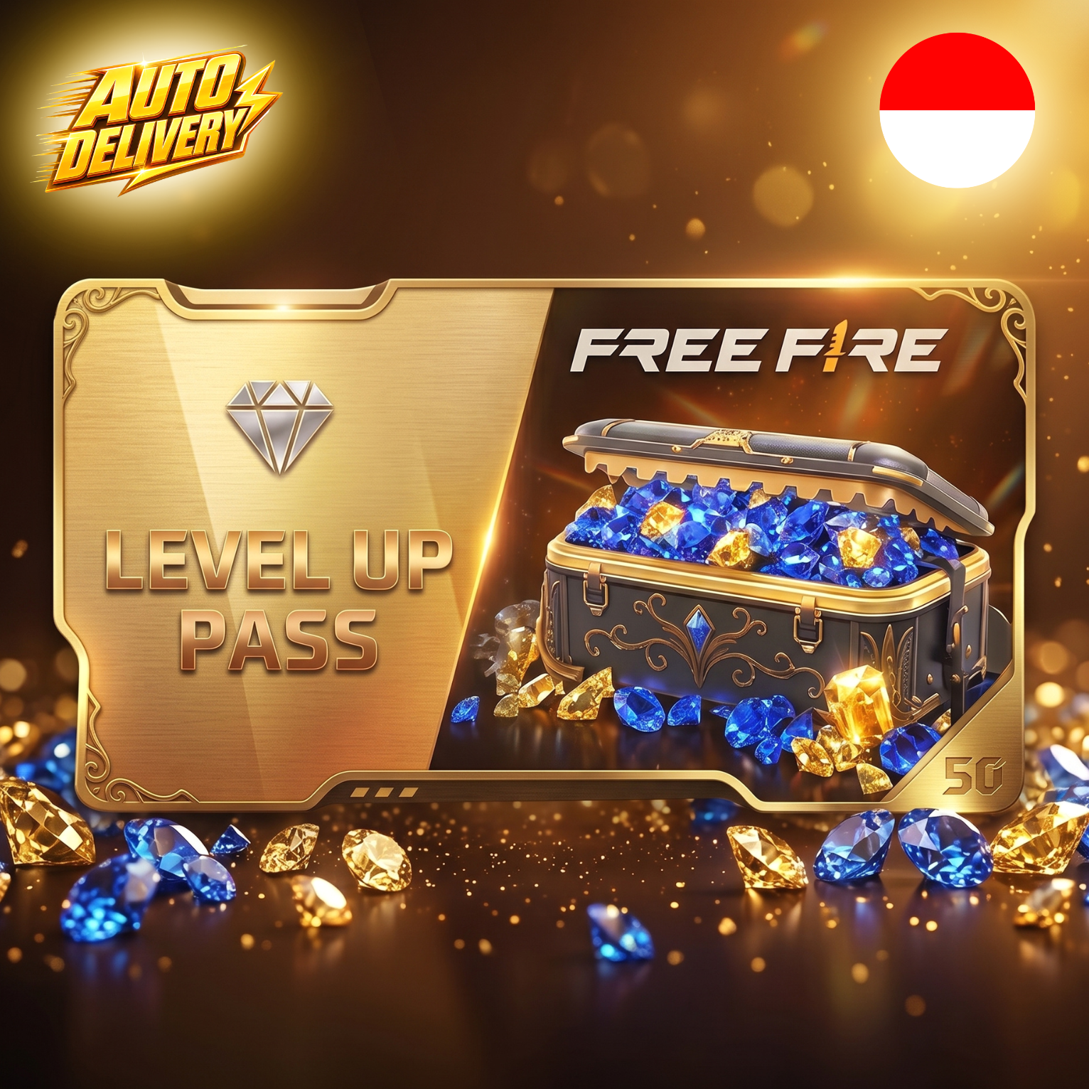 Free Fire Level Up Pass for Indonesia server – PUBGUCBD
